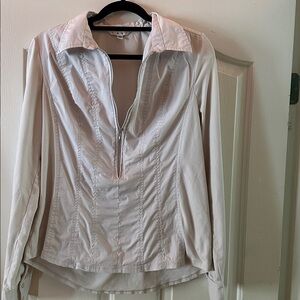 CAbi light gray Button Down Shirt